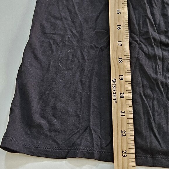 J Jill Wearever Tank Top Womens L Black Back Tie Back Goth Cottage Summer City - Picture 7 of 13